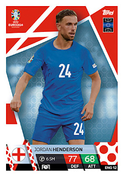 Jordan Henderson England Topps Match Attax EURO 2024 #ENG12